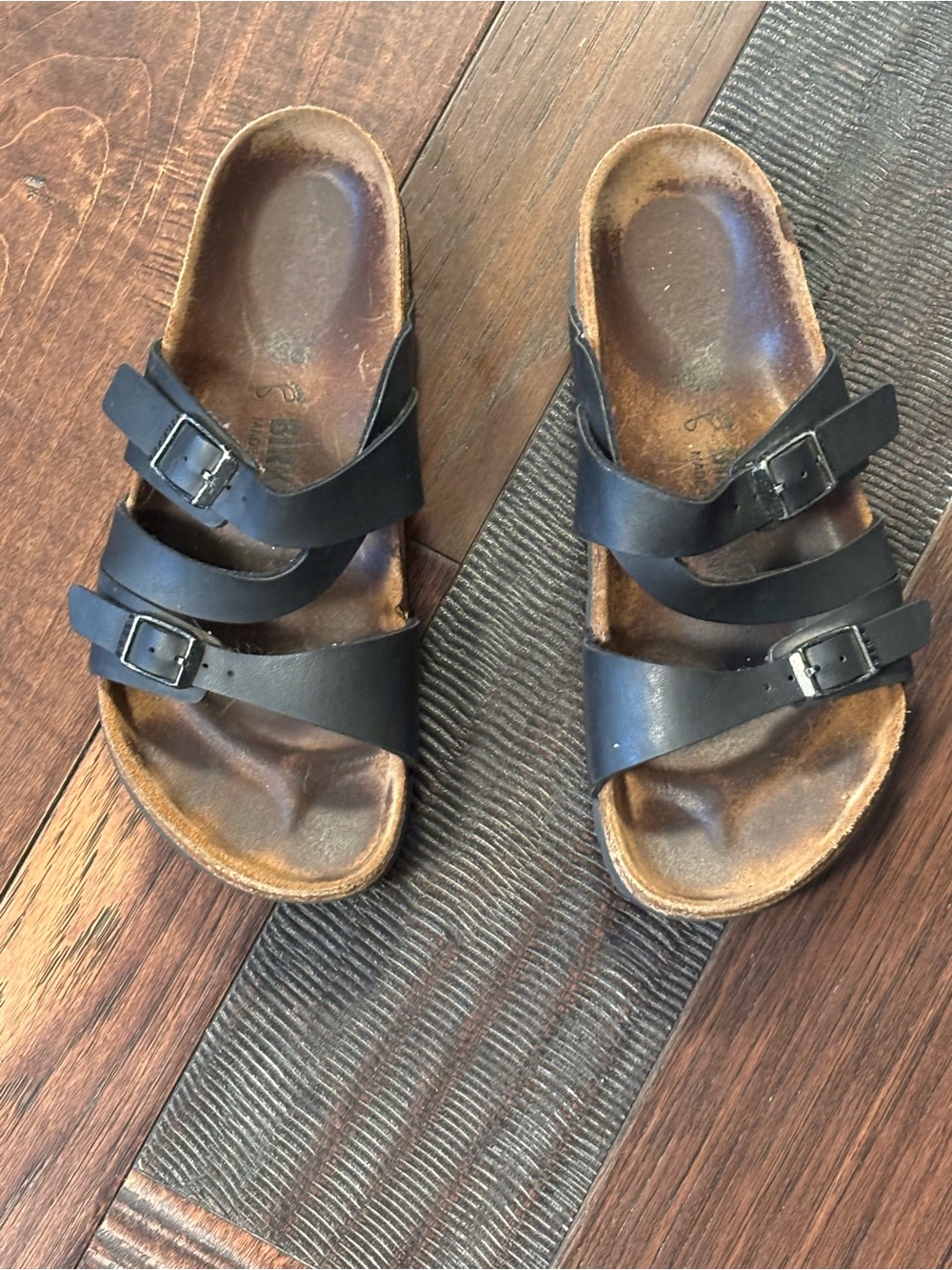 Birkenstock Salina Black Strappy Sandals Women's 36 Narrow US 5-5.5